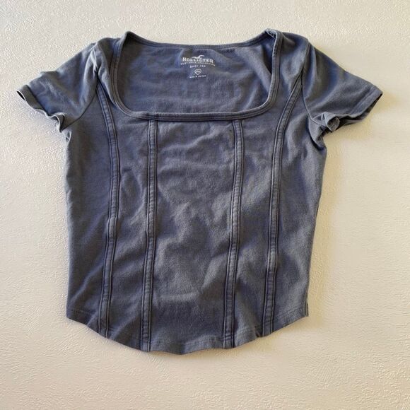 Hollister + Out From Under Baby Tee Bundle XXS–S | Y2K Ribbed Tops - Picture 10 of 16